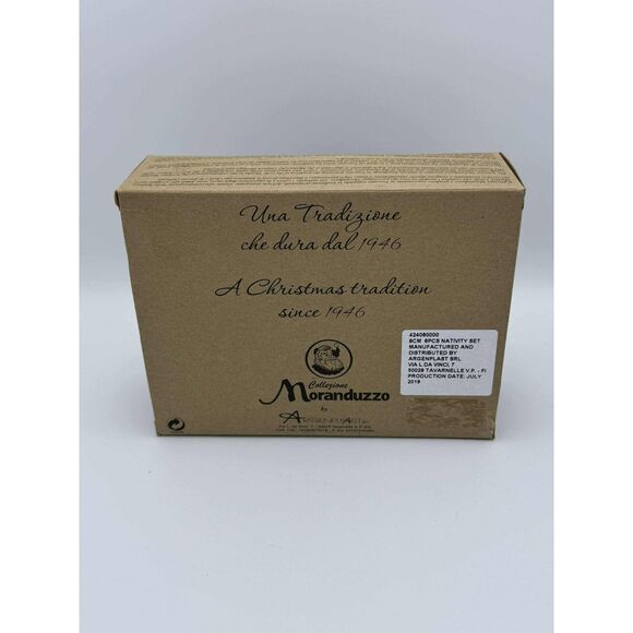 Moranduzzo Nativity Set Stable With 6 Figurines Made In Italy Vintage Christmas - Picture 5 of 5